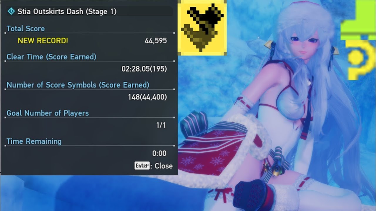 [PSO2:NGS] Stia Outskirts Dash [44,595 Score w/ Fo/Bo Jet Boots]