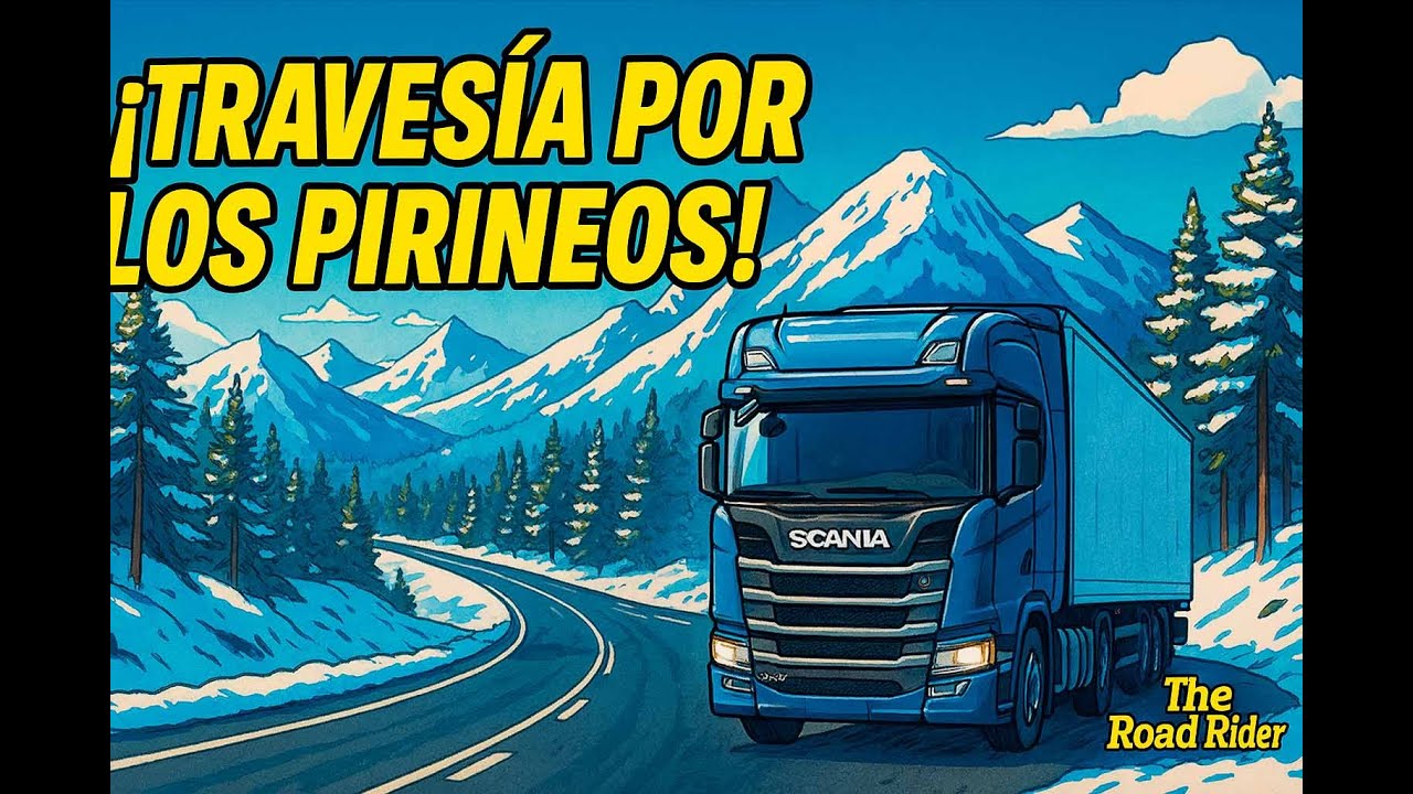 👉 ¡Travesía por los Pirineos en Camión! ❄️ | Ruta Épica con el Scania R500 🚛