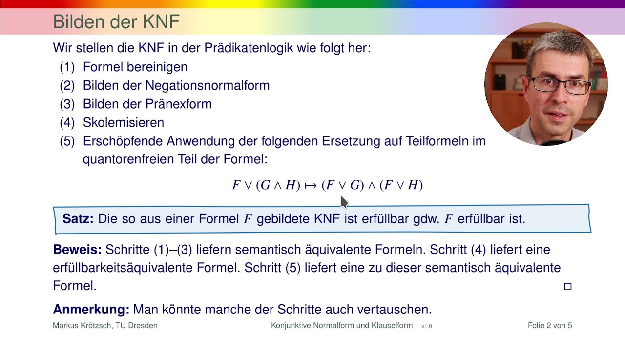 Die Klauselform in der Prädikatenlogik
