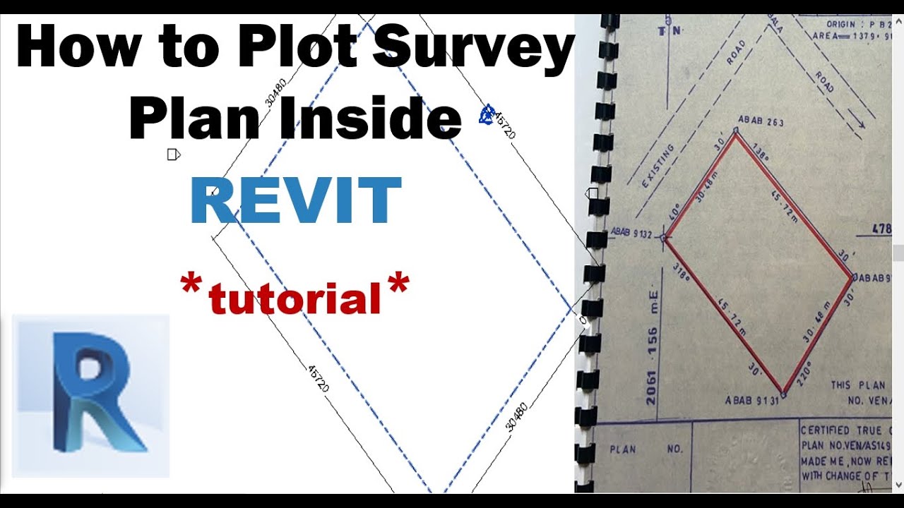 HOW TO PLOT SURVEY PLAN IN REVIT