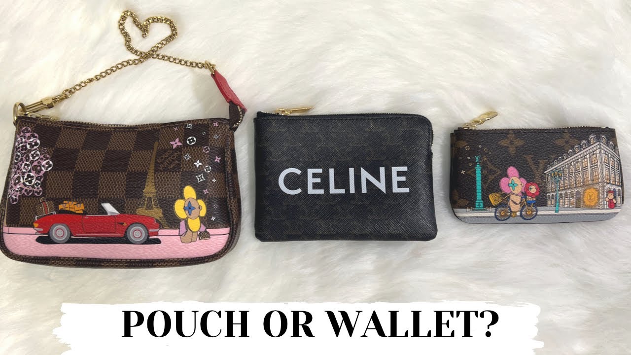 LOUIS VUITTON MINI POCHETTE, LV KEY (CLÉS) POUCH OR CELINE POUCH 👝 best as a wallet or pouch?