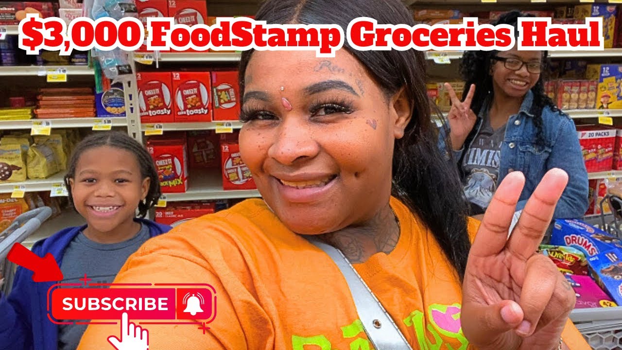 $3000 Dollars FoodStamps Shopping Haul || Family Of 3