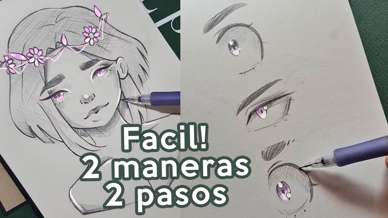 Como dibujar OJOS anime/manga de forma facil!!
