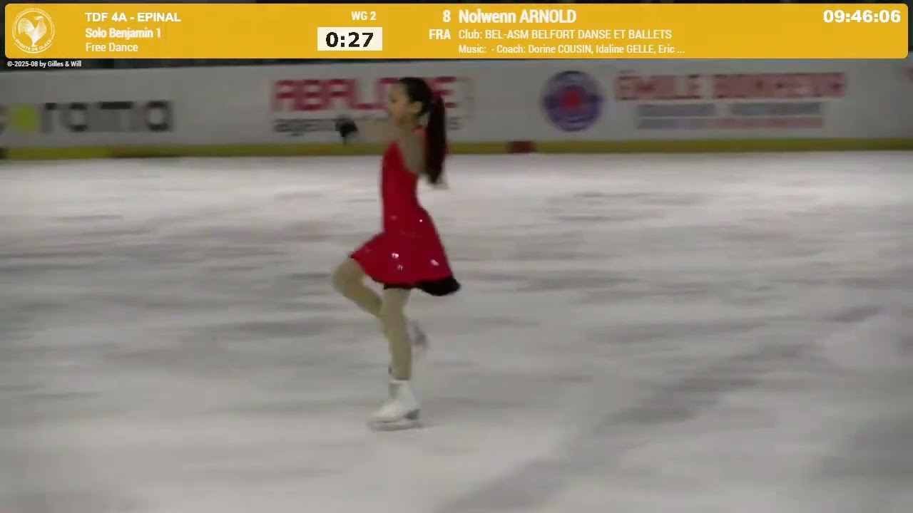 TDF Danse sur Glace Epinal - programme libre Nolwenn - Benjamin 1