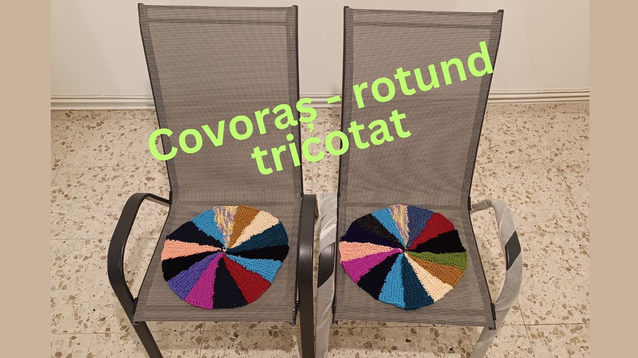 Covoras - rotund tricotat