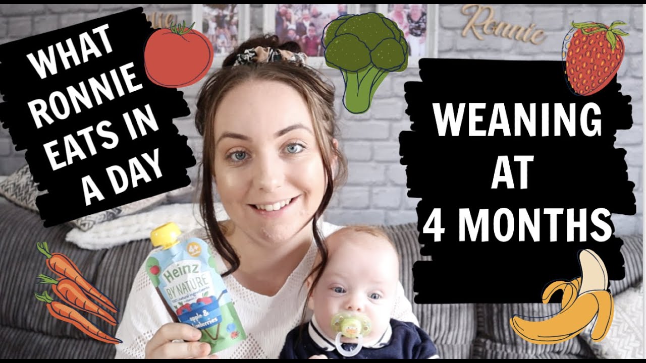 WEANING AT 4 MONTHS OLD | WHAT RONNIE EATS IN A DAY | FIRST STAGES OF WEANING | EMILY HANSFORD