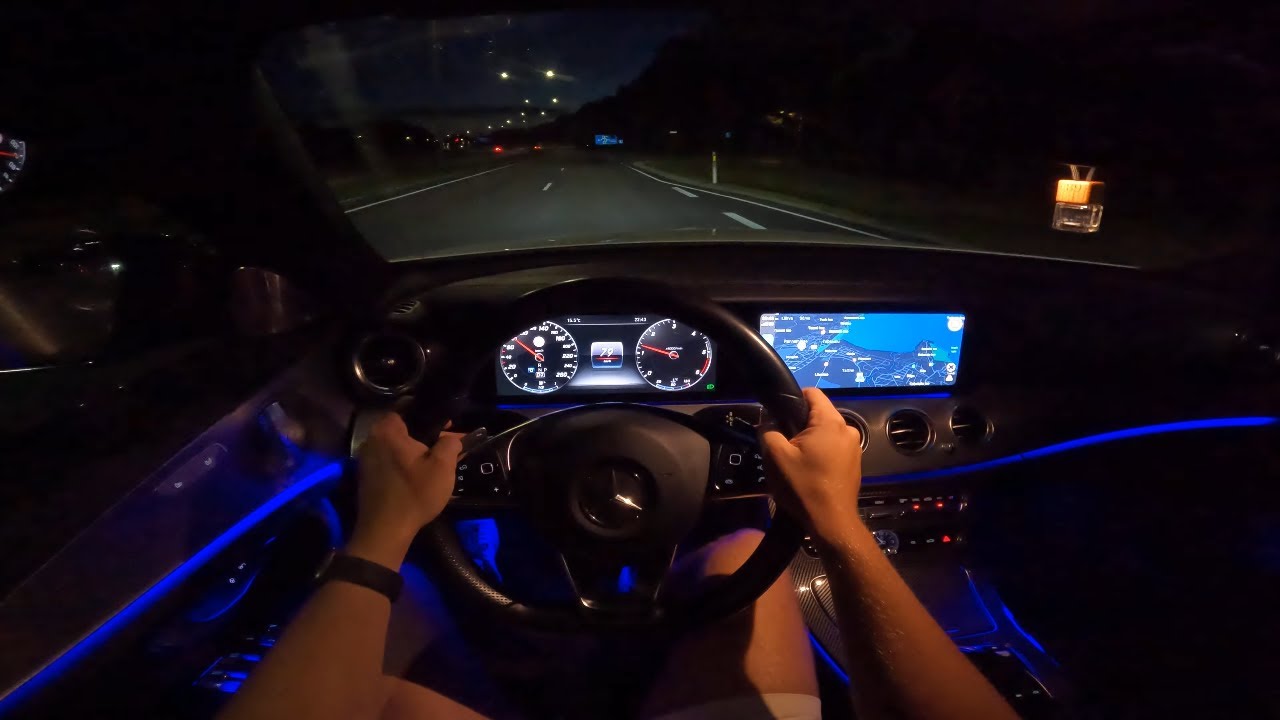 MERCEDES-BENZ E220D W213 143KW AMG-Line POV Night Drive