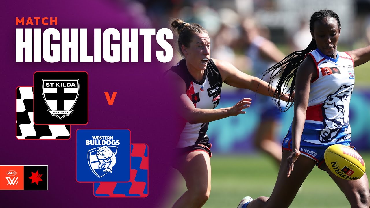 St Kilda v Western Bulldogs Highlights | Round 12, 2025 | AFLW