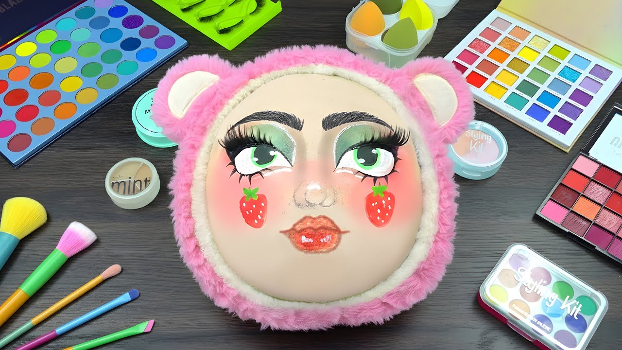 ASMR Watermelon Spa Makeup for Relax 🍉💗
