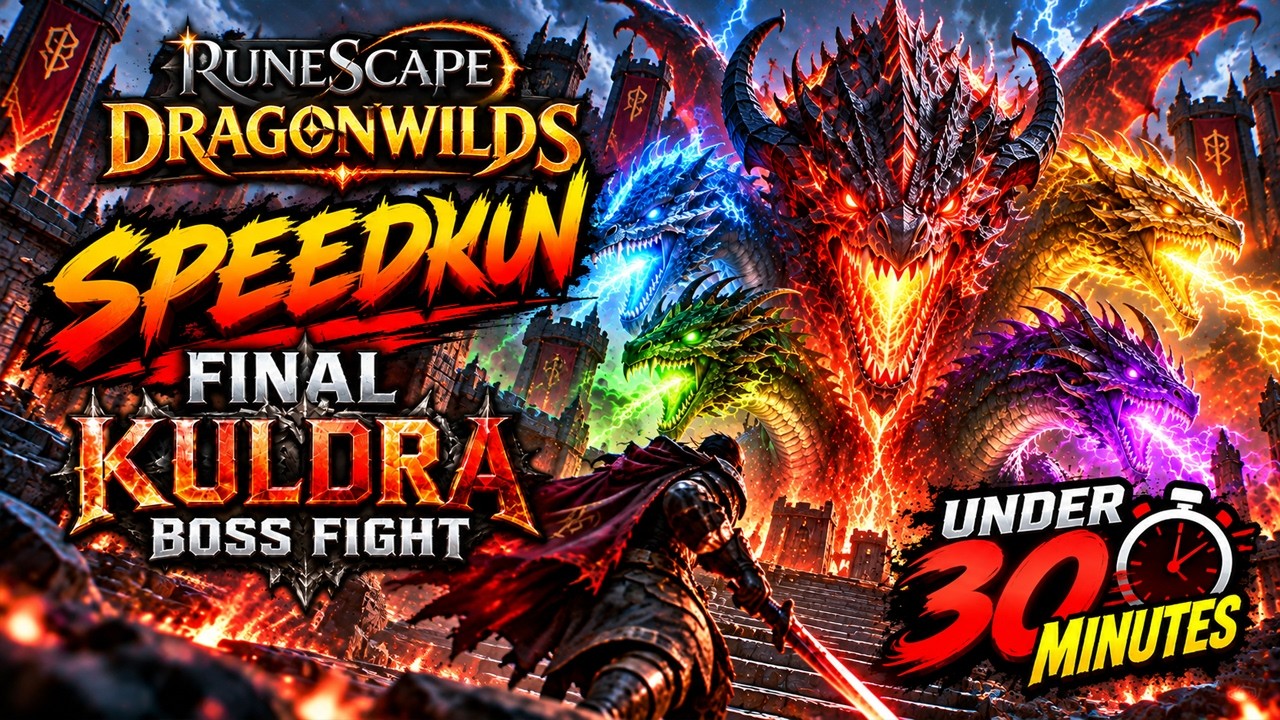 RUNESCAPE DRAGONWILDS : FINAL KULDRA BOSS FIGHT SPEEDRUN! Defeated in UNDER 30 MINUTES!