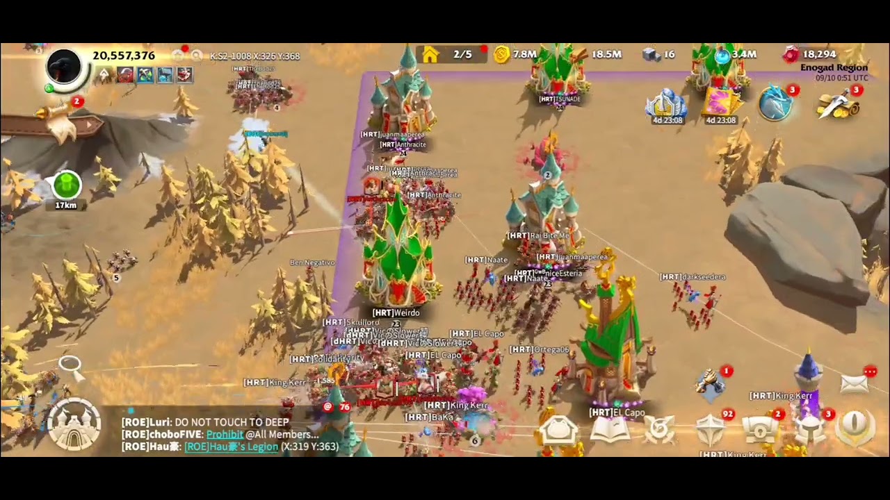 RO vs HRT - War, The Beginning 09/10 Part 2 #callofdragons