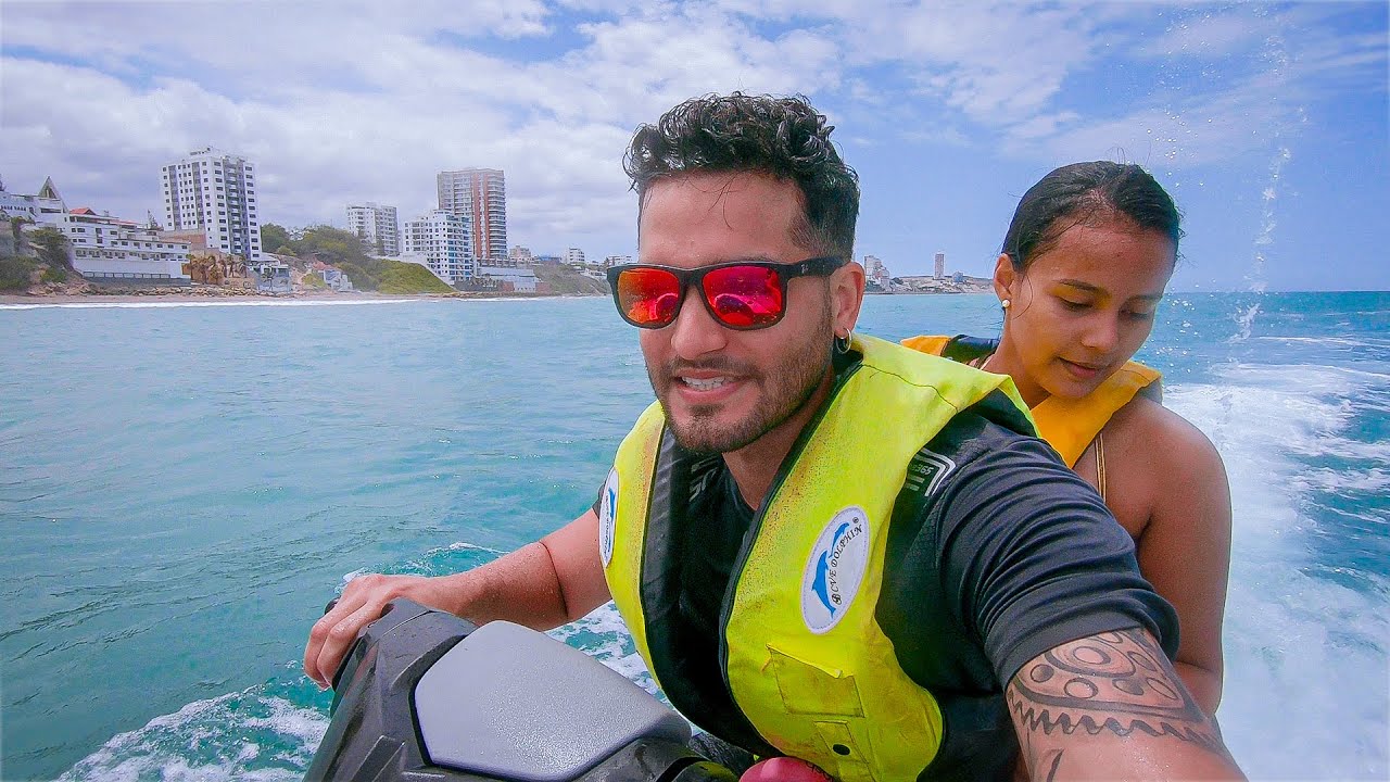 Paseando en MOTO de AGUA ¿Qué TAN DIFÍCIL puede ser?  🚤🏖| Flyboard