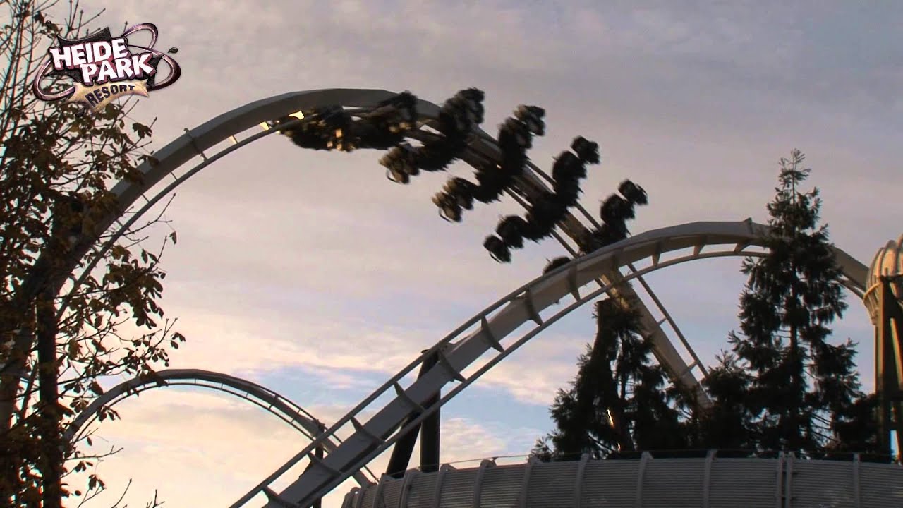 Heide Park Resort Wing Coaster - Flugmanöver 7: Brezel (Official)