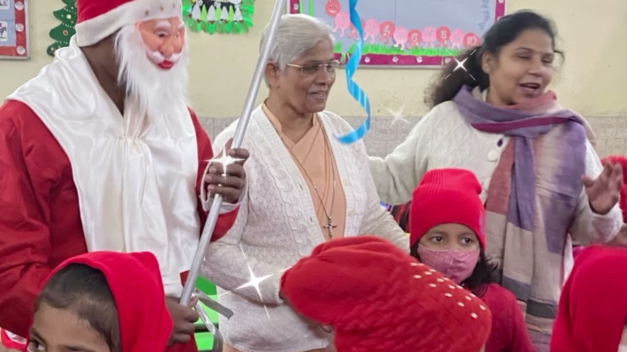 Christmas Celebration and jubilation by Pre Primary students of Carmel High School , Patna