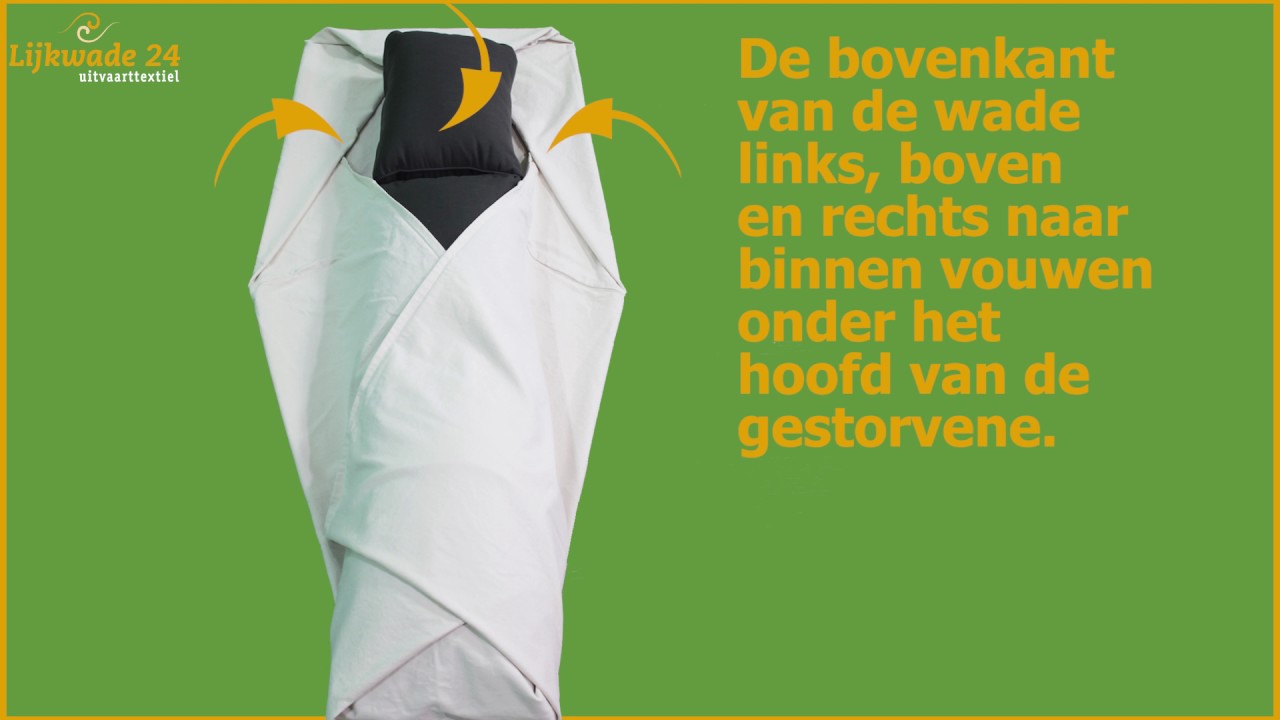 Methode 2: Vouwinstructie voor een lijkwade opbaring