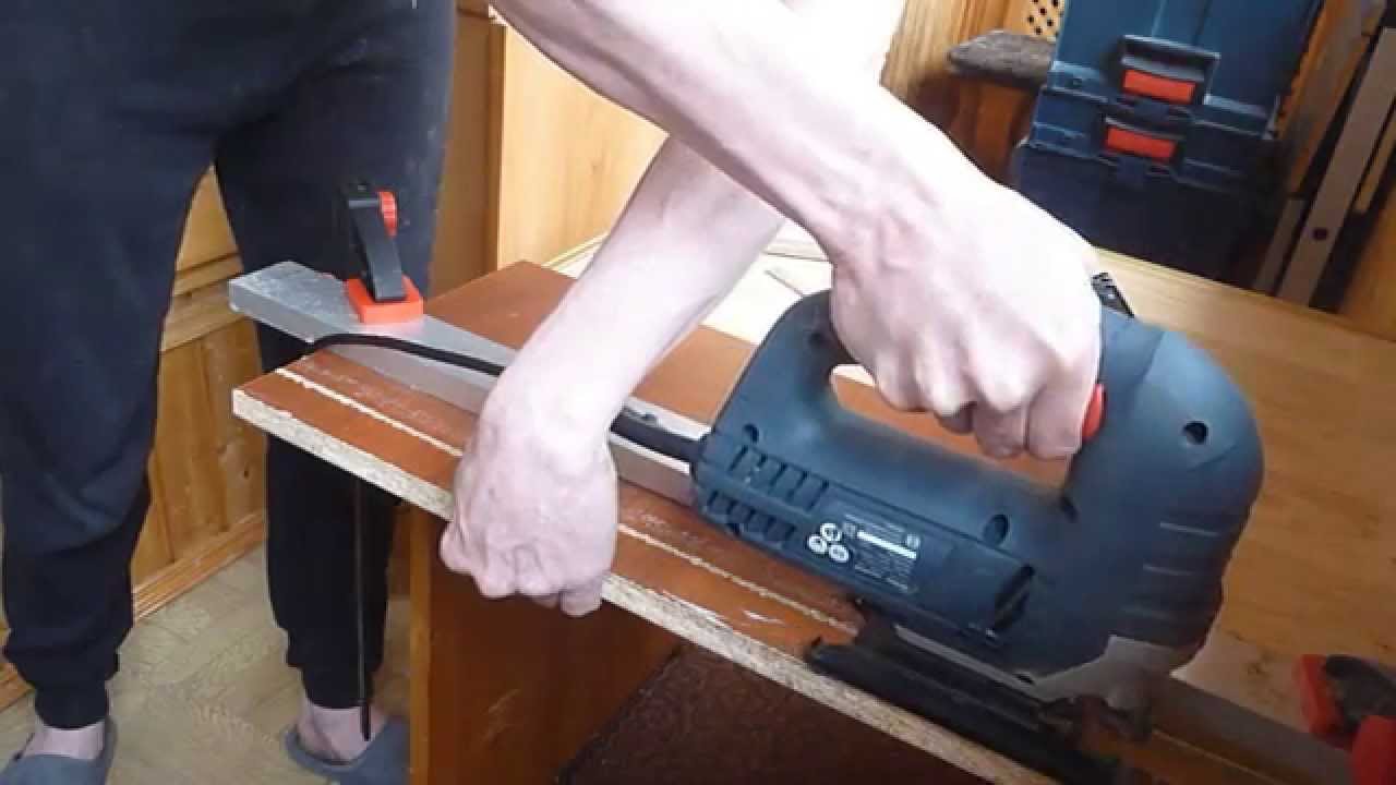 Bosch GST 8000 E - пиление по прямой в упор -  ДСП 16мм