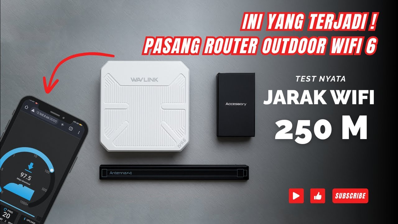 WiFi Ngebut Sampai Ujung Desa! Review Wavlink Outdoor WiFi 6 AX1800 - Tes Jarak 250 Meter!