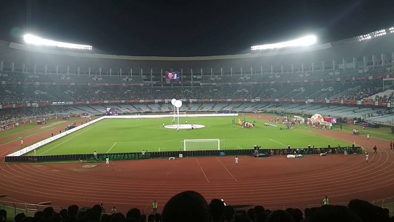 National Anthem AT VYBK during ISL first match of ISL 2018