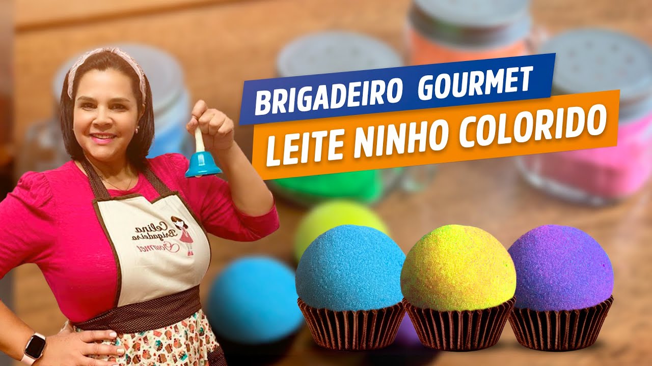 como colorir o Brigadeiro Gourmet de Leite Ninho