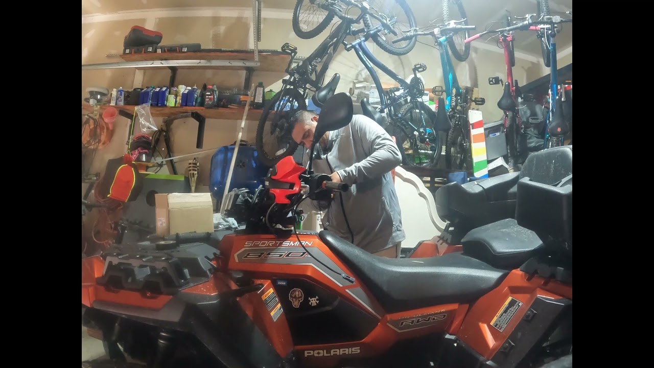 polaris sportsman 850 hand and thumb warmers install