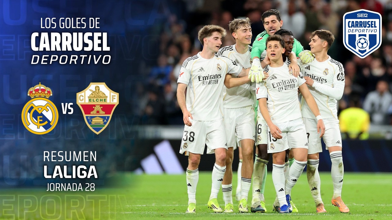 &iexcl;ARDA GULER lo sentenci&oacute; marcando EL GOL DEL A&Ntilde;O! - Resumen de goles del Real Madrid 4-1 Elche CF