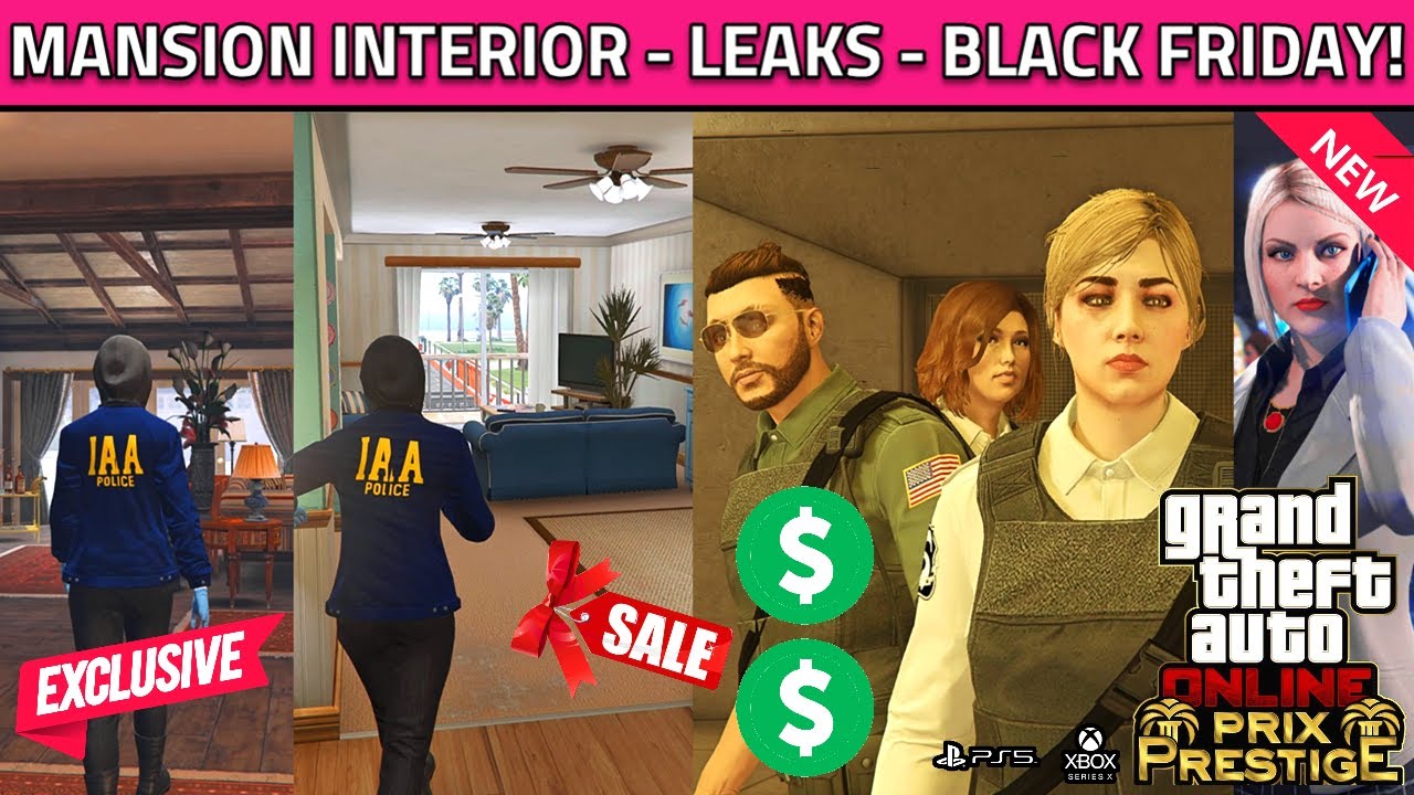 GTA 5 Online NEW Weekly Update! MANSION INTERIOR LEAKS, Black Friday, Prix Luxury DLC, GTA5 Update