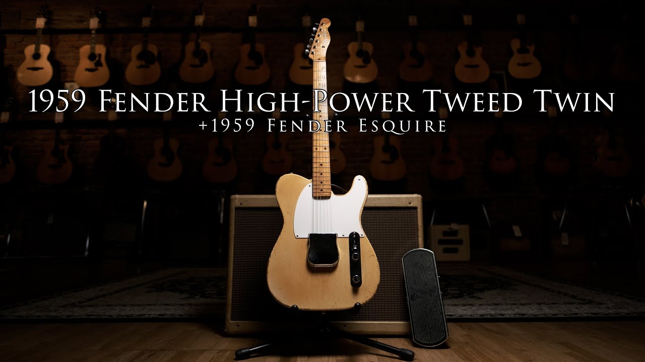 ONE OWNER 1959 Fender HIGH POWER Twin and 1959 Fender Esquire!