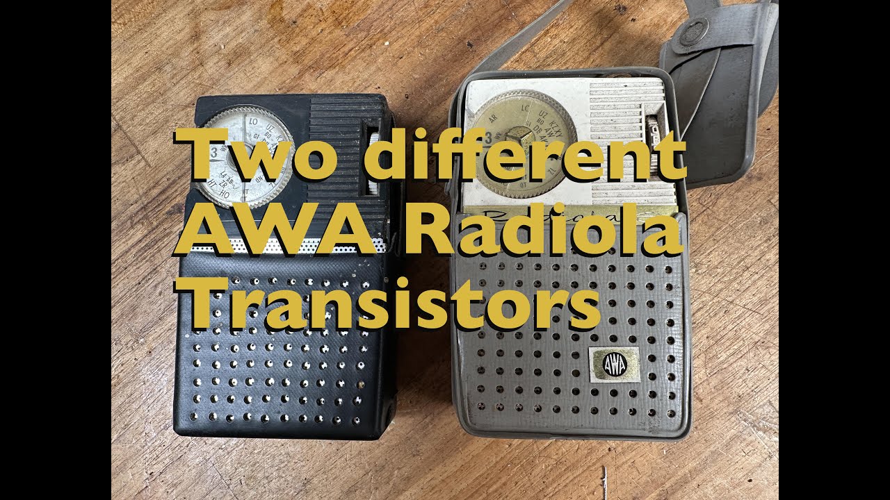 Two AWA transistor pocket radios from the late 1960s. Do they work?