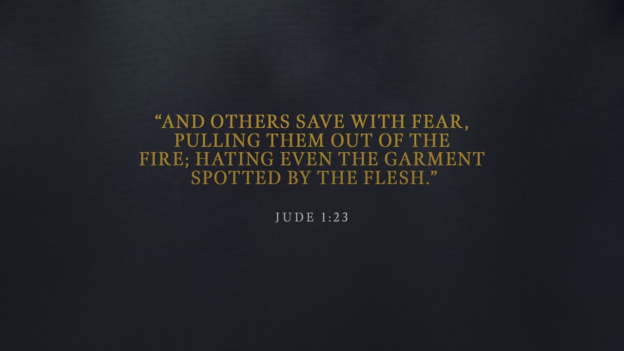 Wednesday Service - I Threw a Book at a Sleeping Woman (Jude 1:23)