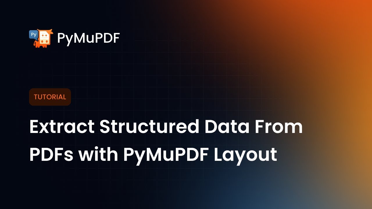 Извлечение структурированных данных из PDF-файлов с помощью макета PyMuPDF | Учебное пособие по P...