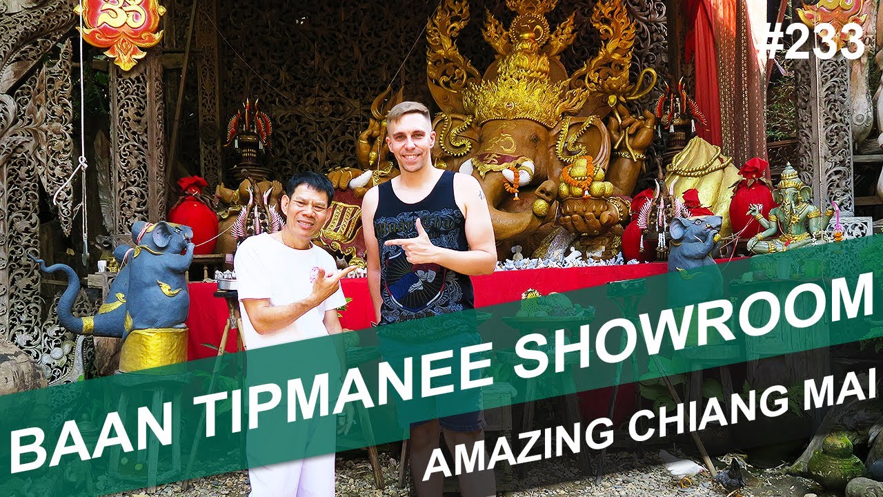 AMAZING WOODCARVINGS AT TIPMANEE BAAN TAWAI - #233 - AMAZING CHIANG MAI