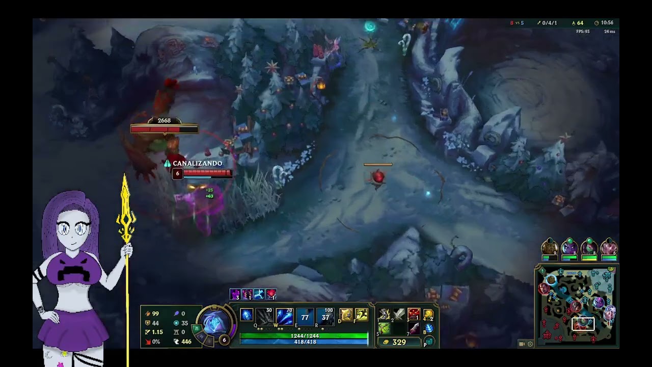 lol ashe estaba yo pero tambien esta evelyn partida equilibrada jajaja