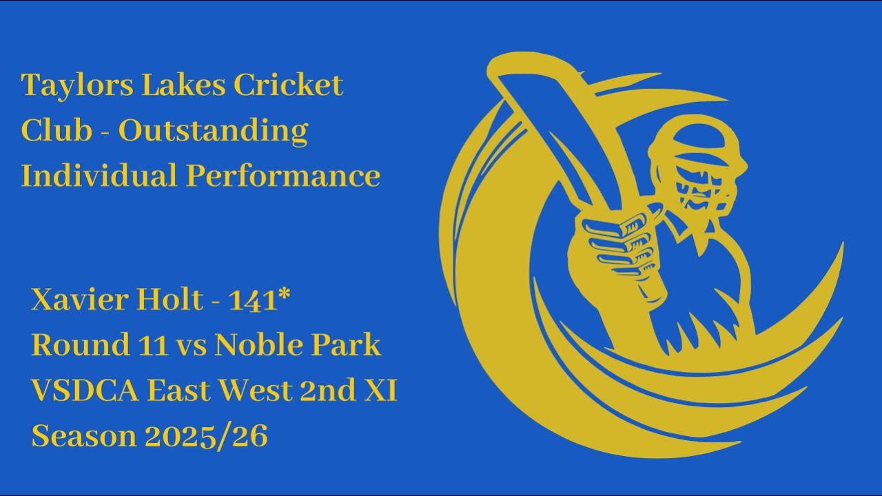 Xavier Holt 141* VSDCA East West Second XI round 11 vs Noble Park