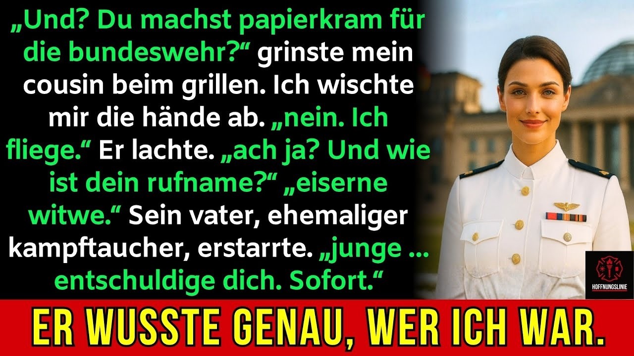 Mein Cousin lachte beim Grillen – bis sein Vater, ein Kampftaucher, meinen Rufnamen hörte...