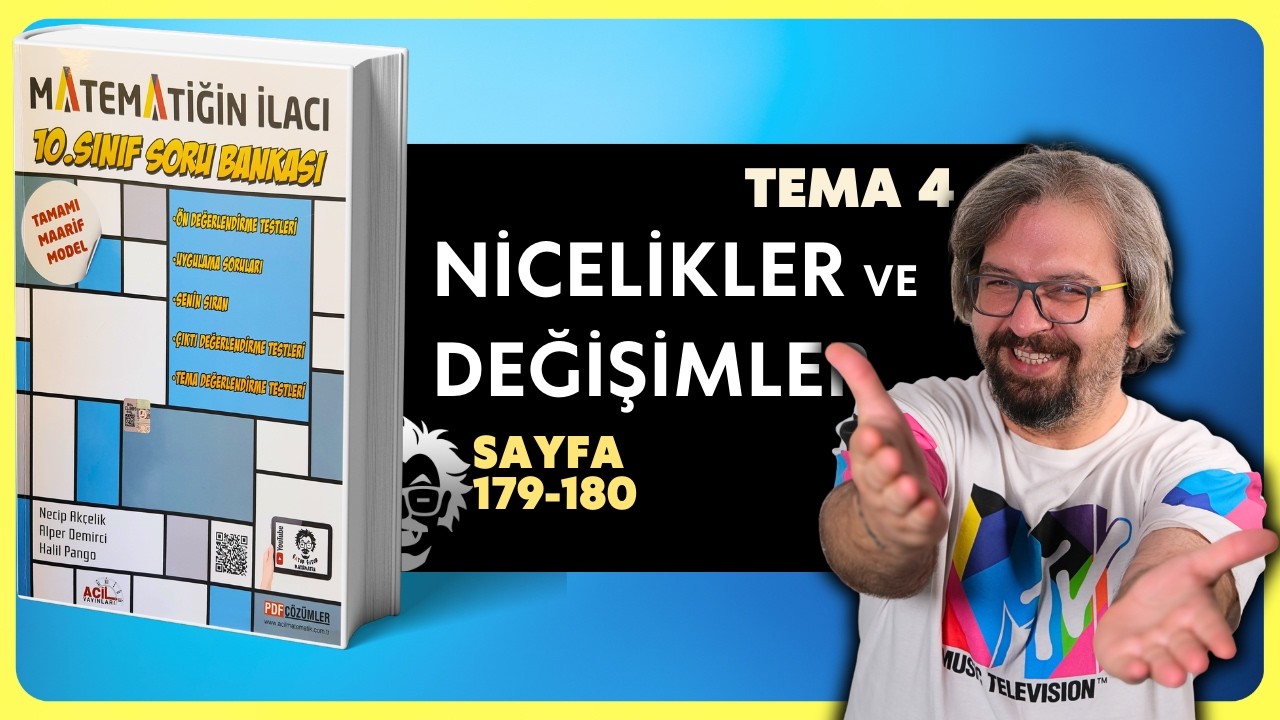 10  Sınıf Matematiğin İlacı | 179-180 Sayfa | Tema 4  | Maarif Model