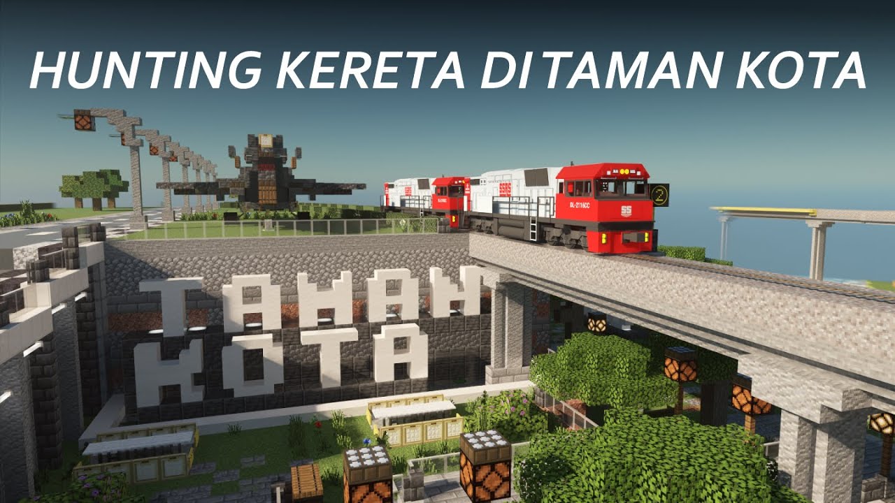 HUNTING KERETA DI TAMAN KOTA MINECRAFT