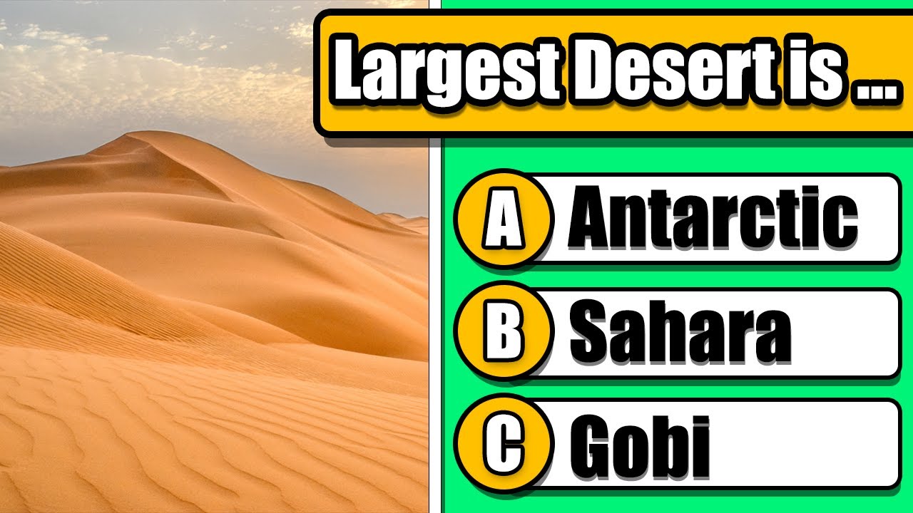 100 General Knowledge Geography Quiz! (CAN YOU PASS?)