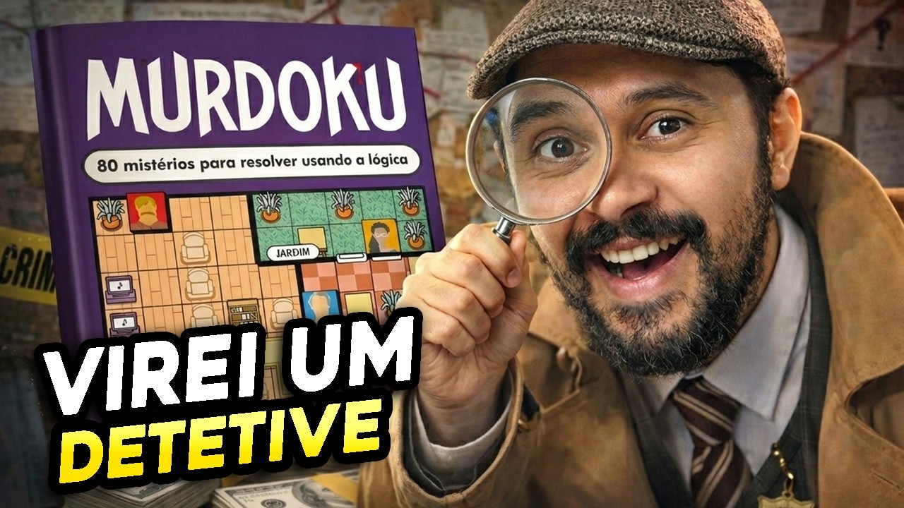 VIREI DETETIVE E RESOLVI 2 CASOS do livro MURDOKU!