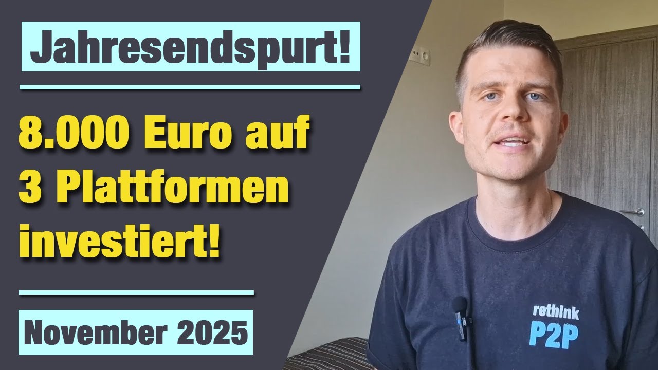 EUR 140.960 P2P Kredite Portfolio | Update 11/2025