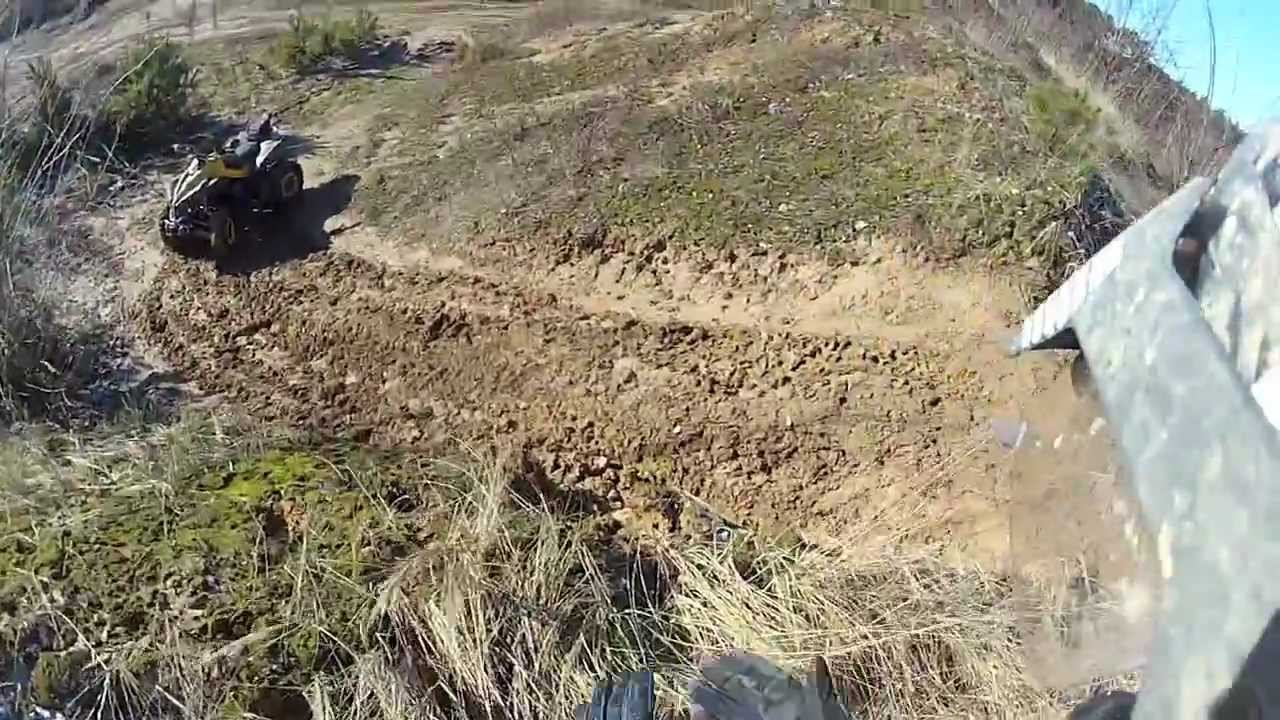 ATV - Can Am Renegade 800 Xxc Hill run an Crash (HD)