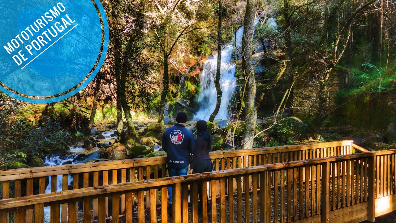 CASCATA DA CABREIA MOTOTURISMO  PORTUGAL AINDA FOMOS A MOTO DO AMOR ACABAMOS NO POÇO AZUL