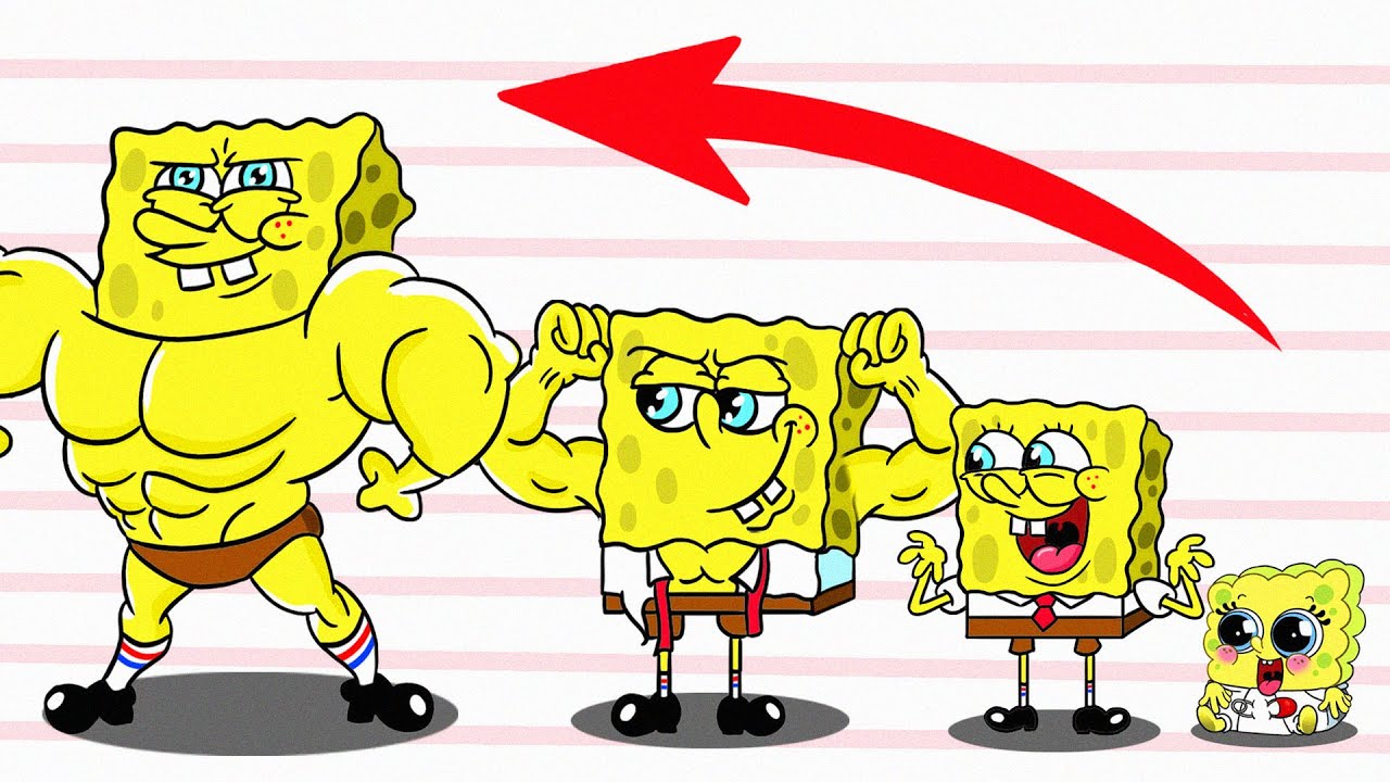 (Animation) Evolution of Fat Spongebob | Skinny to Very Fat | Spongebob Squarepants Animation