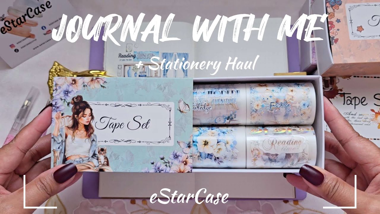 ASMR Journaling (4 Journals) + Unboxing ft @estarcase