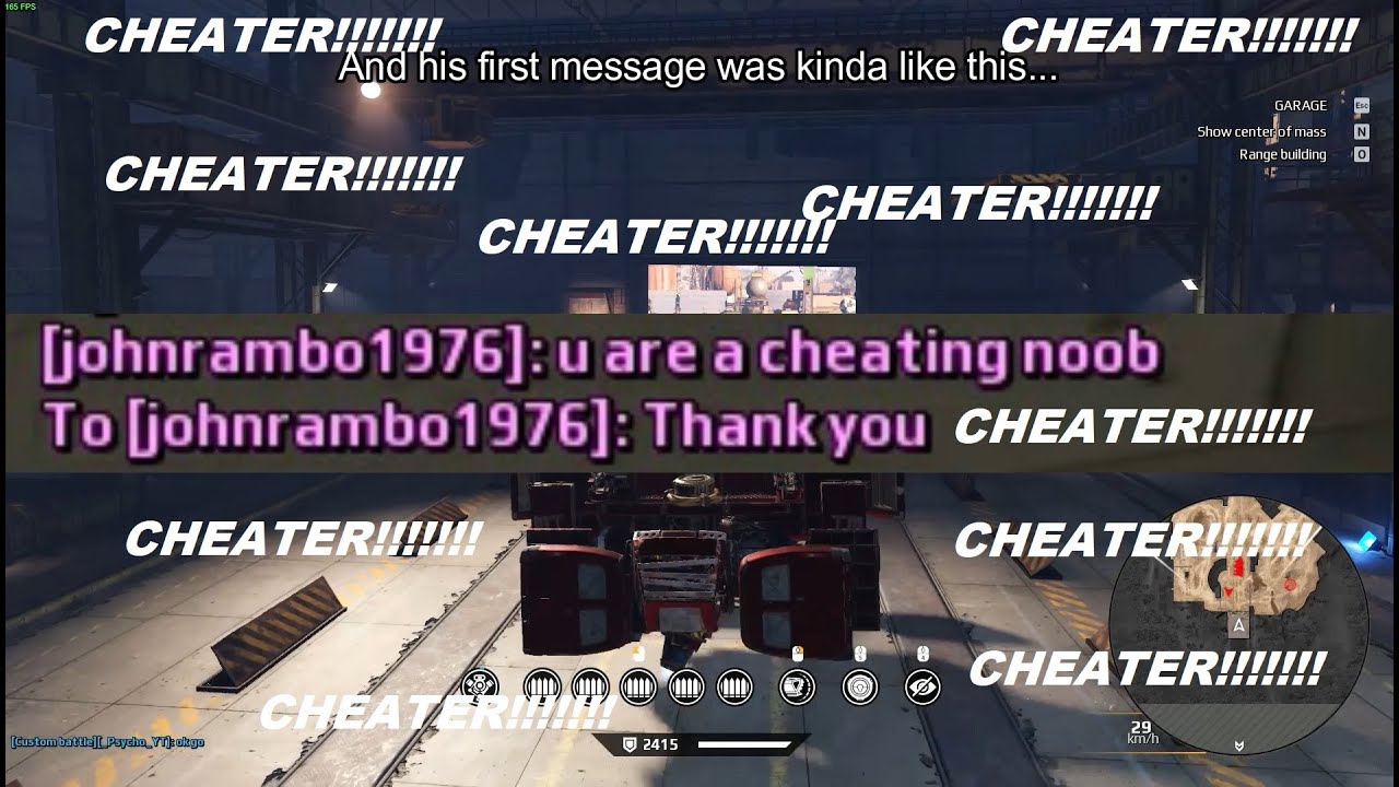 Crossout Gameplay 1v1 cuz i got called a CHEATER!!