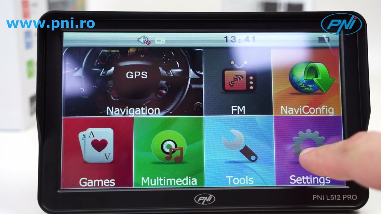 Sistem de navigatie GPS PNI L512 PRO cu parasolar RO