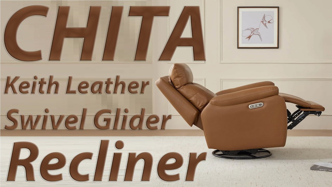 Кожаное кресло-реклайнер Chita Keith Swivel Glider | ЛУЧШЕЕ кресло-реклайнер 2025 года | Лучшая п...