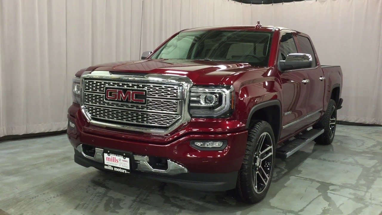 2016 GMC Sierra 1500 Denali Crew Cab Sunroof 22in Gloss Black Wheels Oshawa ON Stock # 160505