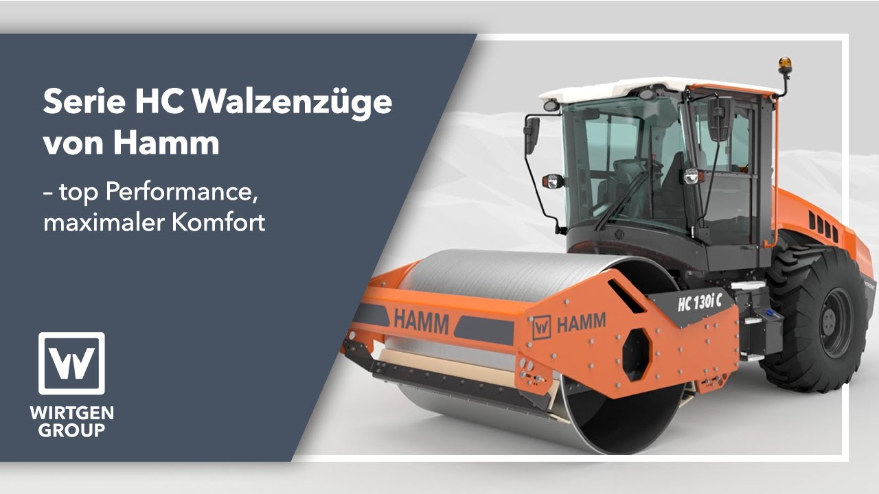 Komplettpaket f&uuml;r den Erdbau: Hamm Walzenz&uuml;ge der Serie HC | &Uuml;ber 60 Modelle