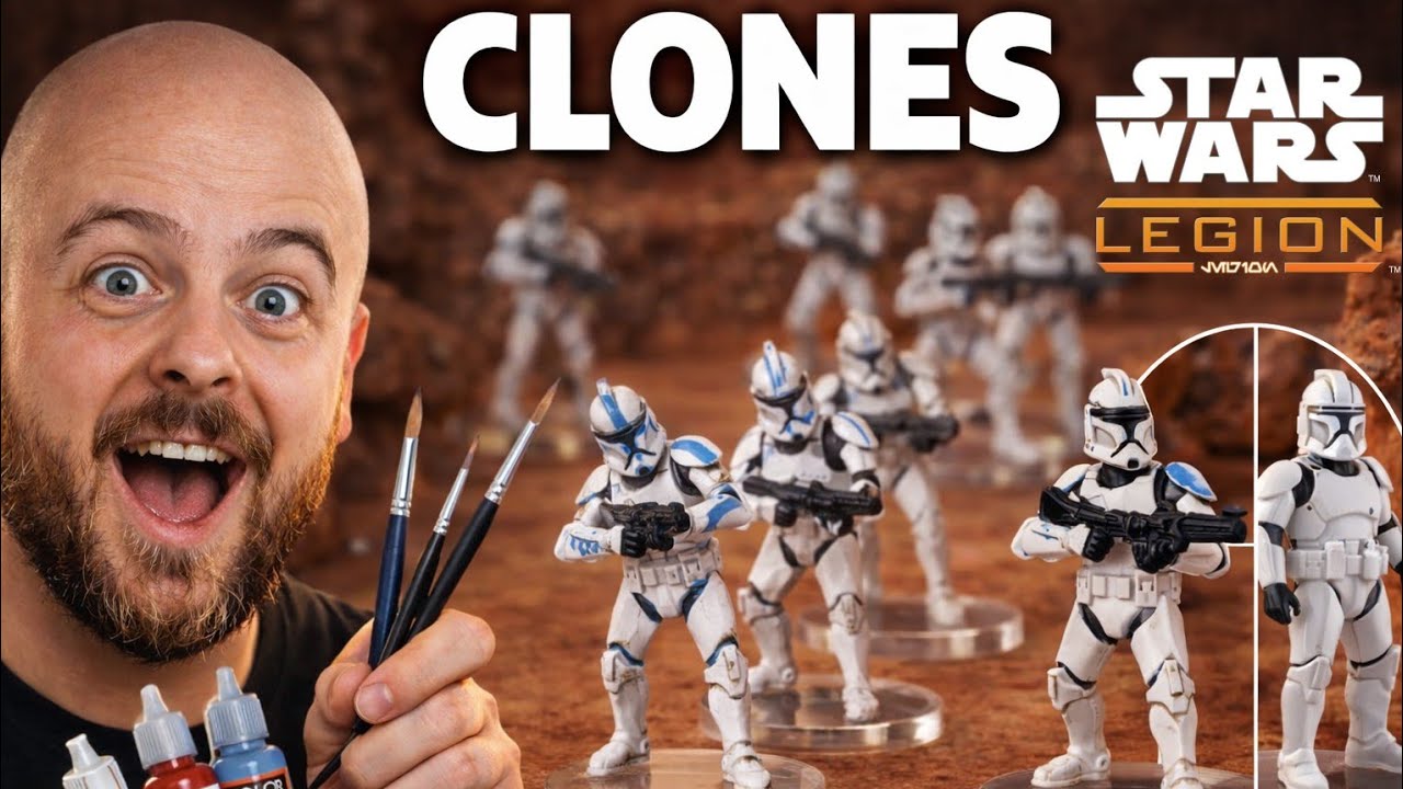 Tuto peinture CLONE Star Wars Legion (Valable aussi pour les STORMTROOPERS)