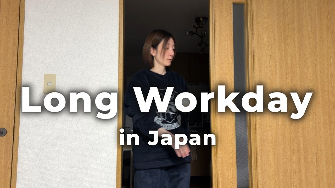 Long Workday in Japan 🇯🇵 | Overtime, Remote Work & Dinner at 10PM